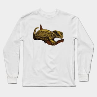 Drawing - gargoyle gecko Long Sleeve T-Shirt